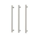 Phoenix 12V Heated Triple Towel Rail Round 600mm - Brushed Nickel