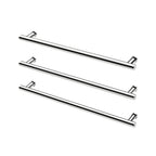 Phoenix 12V Heated Triple Towel Rail Round 800mm - Chrome - 650-8763-00