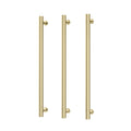 Phoenix 12V Heated Triple Towel Rail Round 800mm - Brushed Gold - 650-8763-12