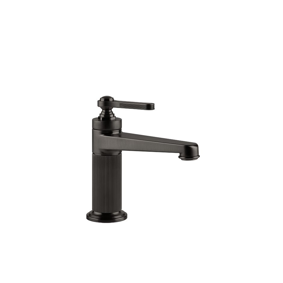 Gessi Venti20 Basin Mixer without Waste - Black Metal Brushed PVD PF65002-707