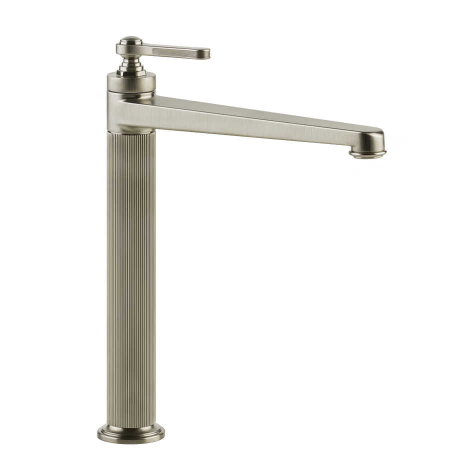 Gessi Venti20 High Basin Mixer without Waste - Finox Brushed Nickel PF65004-149