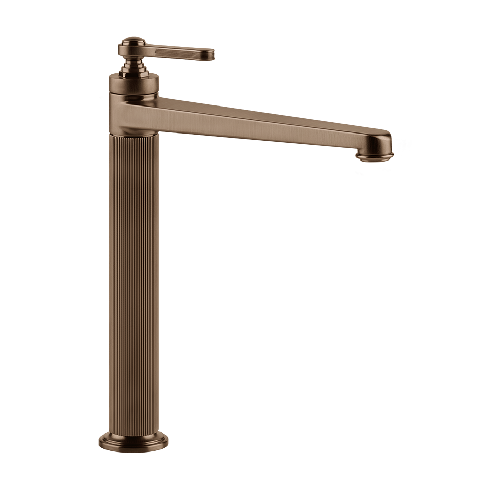 Gessi Venti20 High Basin Mixer without Waste - Copper Brushed PVD PF65004-708