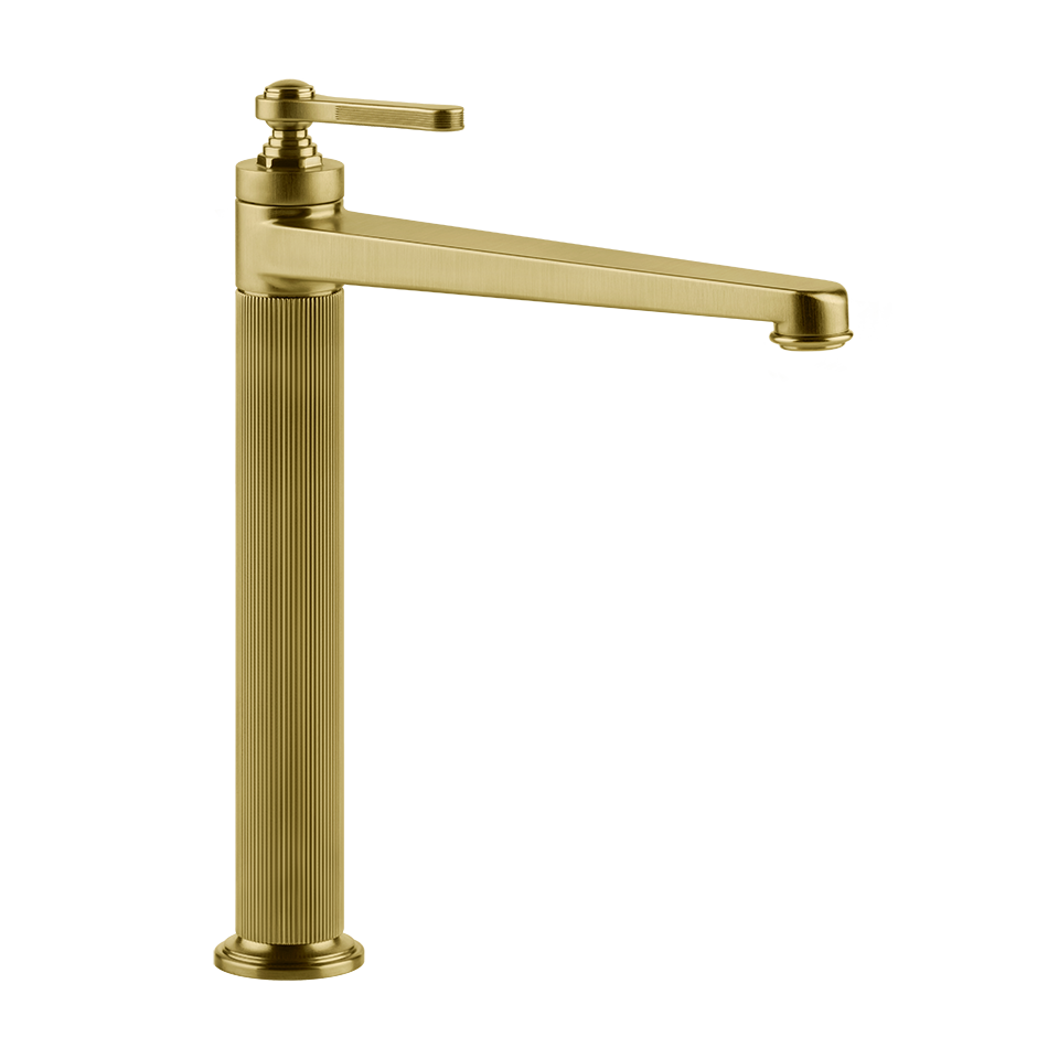 Gessi Venti20 High Basin Mixer without Waste - Gold Brushed PVD PF65004-716
