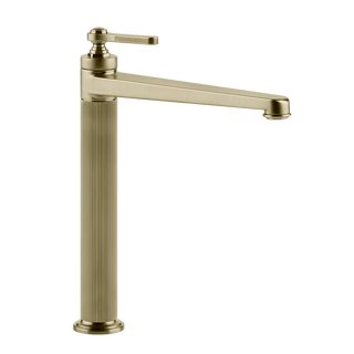 Gessi Venti20 High Basin Mixer without Waste - Brass Brushed PVD PF65004-727