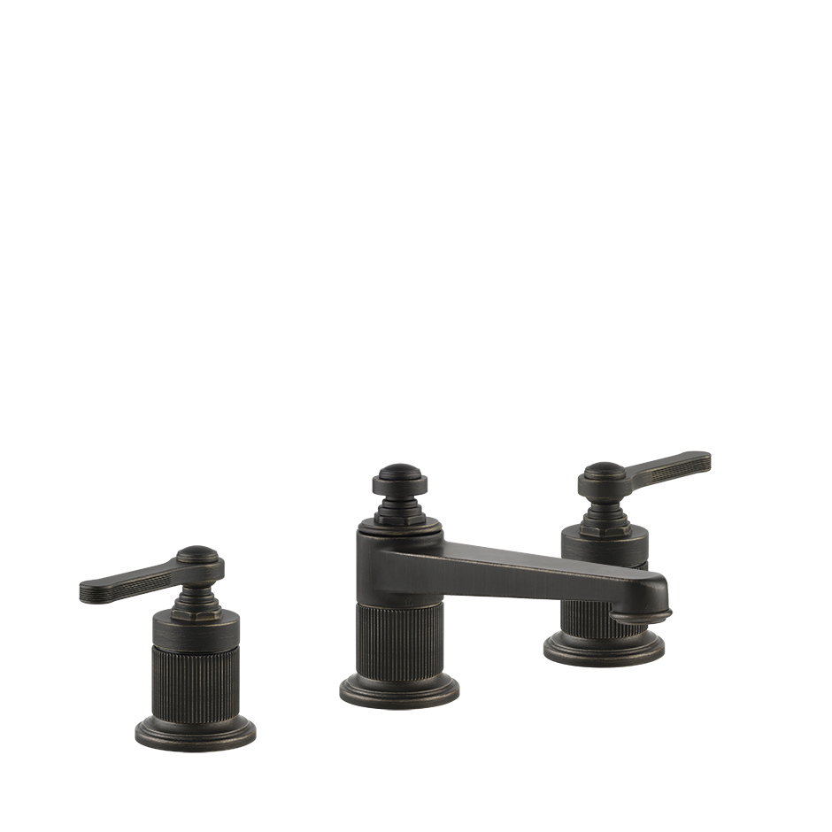 Gessi Venti20 Three Piece Basin Tap Set without Waste - Aged Bronze PF65013-187