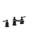 Gessi Venti20 Three Piece Basin Tap Set without Waste - Matte Black PF65013-299