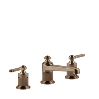 Gessi Venti20 Three Piece Basin Tap Set without Waste - Copper Brushed PVD PF65013-708