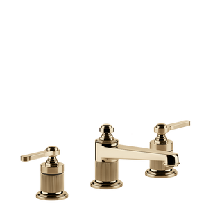 Gessi Venti20 Three Piece Basin Tap Set without Waste - Warm Bronze PVD PF65013-735