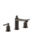 Gessi Venti20 Medium Three Piece Basin Tap Set without Waste - Black Metal Br. PVD PF65014-707