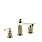 Gessi Venti20 Medium Three Piece Basin Tap Set without Waste - Brass PVD PF65014-710