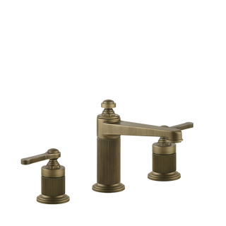 Gessi Venti20 Medium Three Piece Basin Tap Set without Waste - Antique Brass PF65014-713