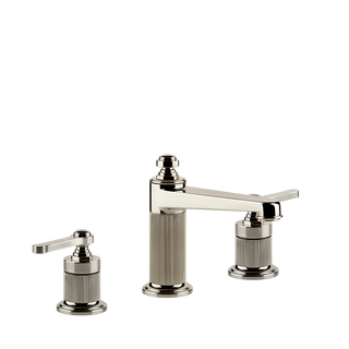 Gessi Venti20 Medium Three Piece Basin Tap Set without Waste - Nickel PVD PF65014-720