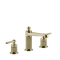 Gessi Venti20 Medium Three Piece Basin Tap Set without Waste - Brass Brushed PVD PF65014-727