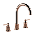 Gessi Venti20 Three Piece Basin Tap Set with Umbrella Spout (No Waste) - Copper PVD PF65016-030