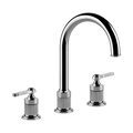 Gessi Venti20 Three Piece Basin Tap Set with Umbrella Spout (No Waste) - Chrome PF65016-031