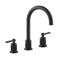 Gessi Venti20 Three Piece Basin Tap Set with Umbrella Spout (No Waste) - Matte Black PF65016-299