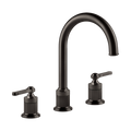 Gessi Venti20 Three Piece Basin Tap Set with Umbrella Spout (No Waste) - Black Metal Br. PVD PF65016-707