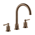 Gessi Venti20 Three Piece Basin Tap Set with Umbrella Spout (No Waste) - Copper Brushed PVD PF65016-708
