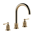 Gessi Venti20 Three Piece Basin Tap Set with Umbrella Spout (No Waste) - Warm Bronze PVD PF65016-735