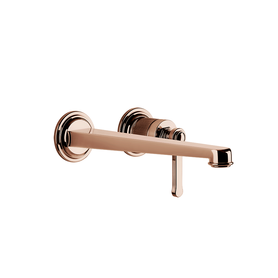 Gessi Venti20 Wall Basin Mixer Set (Requires Internal Body) - Copper PVD PF65088-030