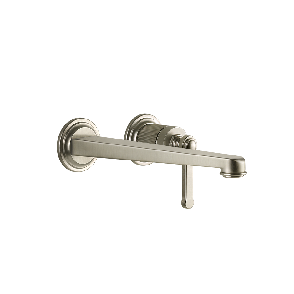 Gessi Venti20 Wall Basin Mixer Set (Requires Internal Body) - Finox Brushed Nickel PF5088-149