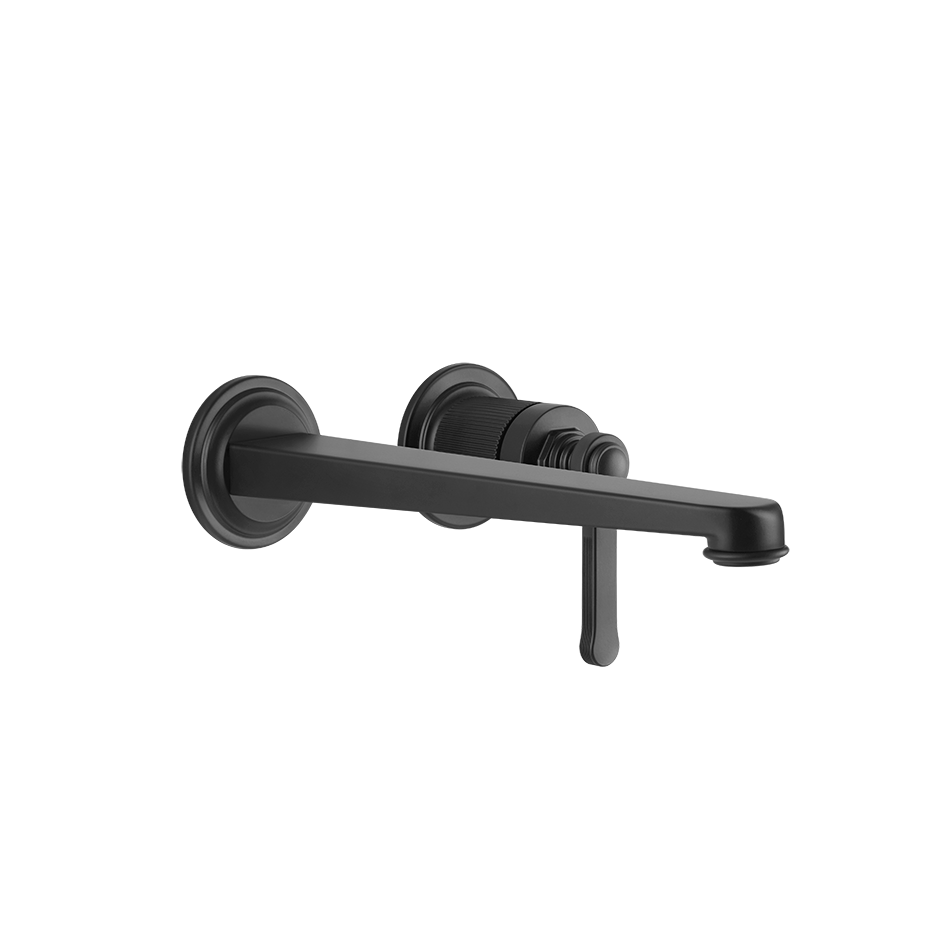 Gessi Venti20 Wall Basin Mixer Set (Requires Internal Body) - Matte Black PF65088-299