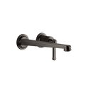 Gessi Venti20 Wall Basin Mixer Set (Requires Internal Body) - Black Metal Brushed PVD PF65088-707