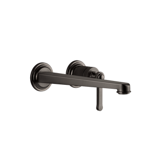Gessi Venti20 Wall Basin Mixer Set (Requires Internal Body) - Black Metal Brushed PVD PF65088-707