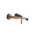 Gessi Venti20 Wall Basin Mixer Set (Requires Internal Body) - Copper Brushed PVD PF65088-708