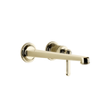 Gessi Venti20 Wall Basin Mixer Set (Requires Internal Body) - Brass PVD PF65088-710