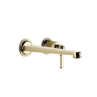 Gessi Venti20 Wall Basin Mixer Set (Requires Internal Body) - Brass PVD PF65088-710