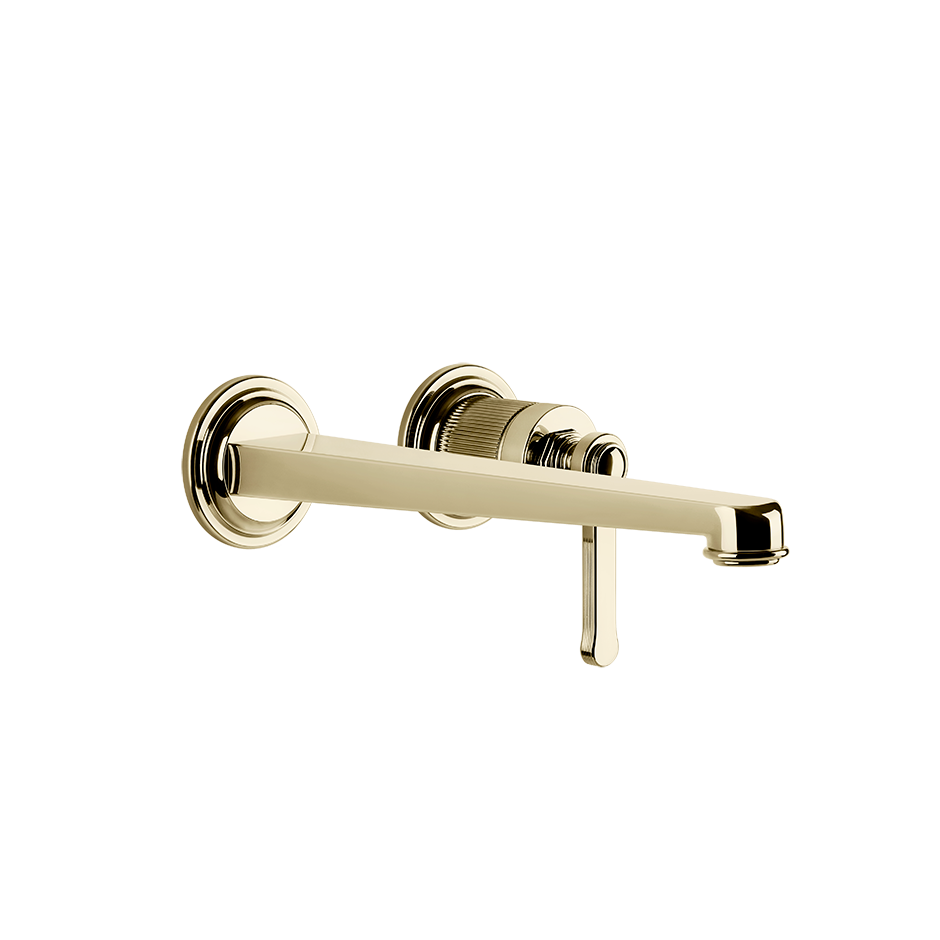 Gessi Venti20 Wall Basin Mixer Set (Requires Internal Body) - Brass PVD PF65088-710
