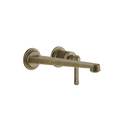 Gessi Venti20 Wall Basin Mixer Set (Requires Internal Body) - Antique Brass PF65088-713