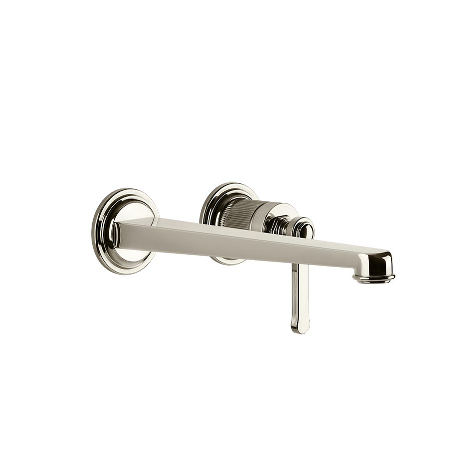 Gessi Venti20 Wall Basin Mixer Set (Requires Internal Body) - Nickel PVD PF65088-720