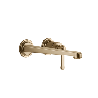 Gessi Venti20 Wall Basin Mixer Set (Requires Internal Body) - Warm Bronze Brushed PVD PF65088-726