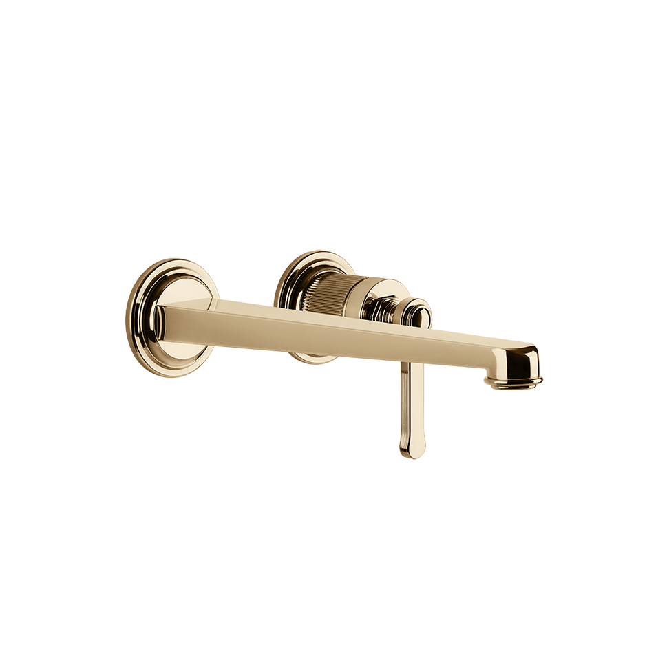 Gessi Venti20 Wall Basin Mixer Set (Requires Internal Body) - Warm Bronze PVD PF65088-735