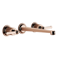 Gessi Venti20 Wall Basin Tap Set (Requires Internal Body) - Copper PVD PF65090-030