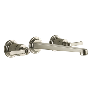 Gessi Venti20 Wall Basin Tap Set (Requires Internal Body) - Finox Brushed Nickel PF65090-149
