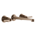Gessi Venti20 Wall Basin Tap Set (Requires Internal Body) - Copper Brushed PVD PF65090-708