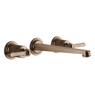 Gessi Venti20 Wall Basin Tap Set (Requires Internal Body) - Copper Brushed PVD PF65090-708