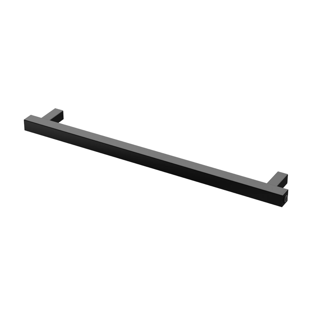 Phoenix 12V Heated Towel Rail Square 600mm - Matte Black - 651-8760-10