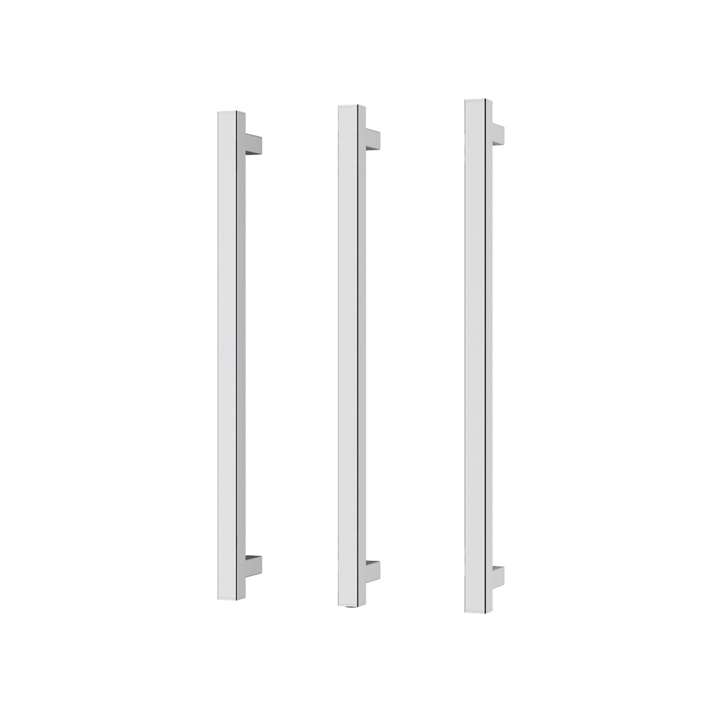 Phoenix 12V Heated Triple Towel Rail Square 600mm - Chrome - 651-8762-00