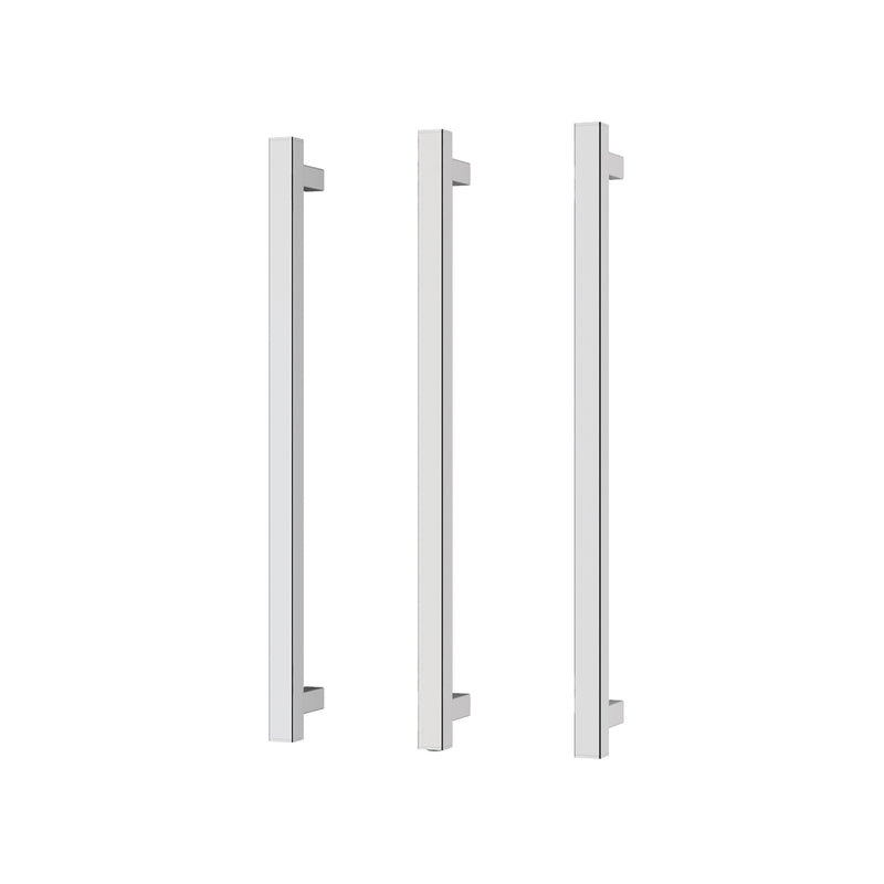 Phoenix 12V Heated Triple Towel Rail Square 600mm - Chrome