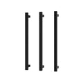 Phoenix 12V Heated Triple Towel Rail Square 600mm - Matte Black - 651-8762-10