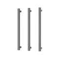 Phoenix 12V Heated Triple Towel Rail Square 600mm - Brushed Carbon - 651-8762-31