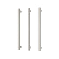 Phoenix 12V Heated Triple Towel Rail Square 600mm - Brushed Nickel - 651-8762-40