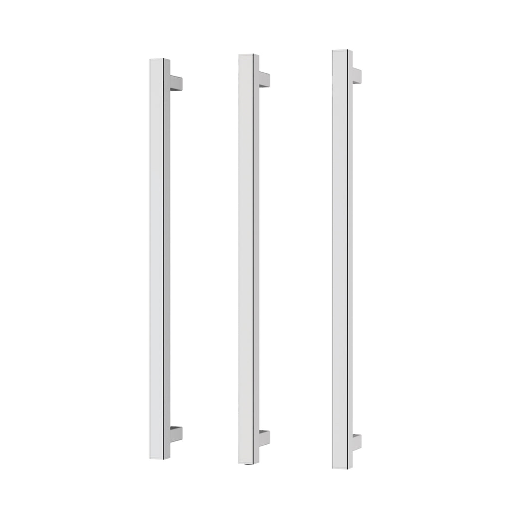 Phoenix 12V Heated Triple Towel Rail Square 800mm - Chrome - 651-8763-00