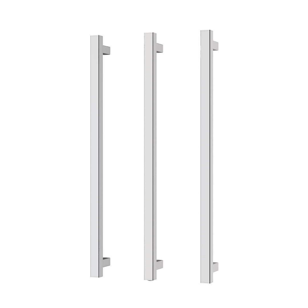 Phoenix 12V Heated Triple Towel Rail Square 800mm - Chrome - 651-8763-00