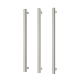 Phoenix 12V Heated Triple Towel Rail Square 800mm - Brushed Nickel - 651-8763-40