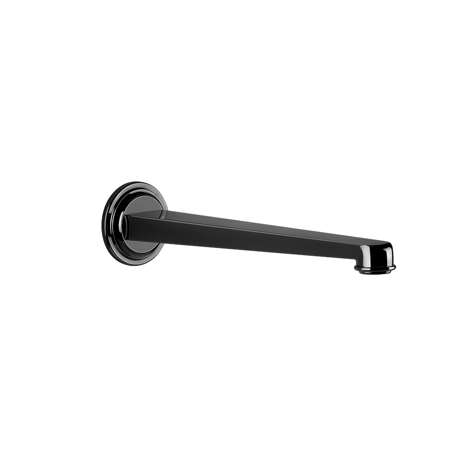 Gessi Venti20 Wall Basin Spout - Black Metal PVD PF65101-706